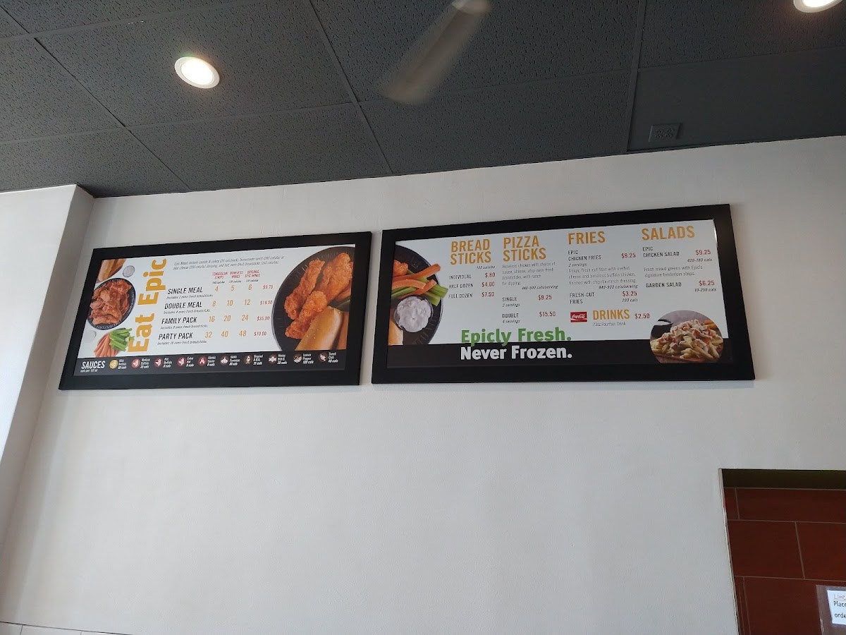 Epic Wings Menu - Image 3